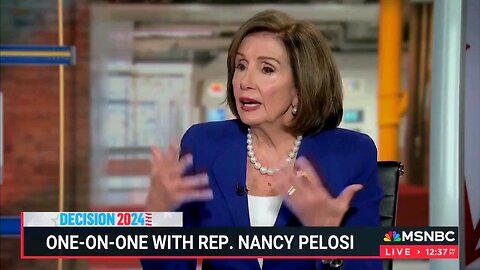 Nancy Pelosi SNAPS, instantly attacks MSNBC host Katy Tur as a “Trump apologist”