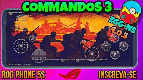 COMMANDOS 3 - Game Play no Egg NS Emulator Switch 4.0.5 - SD888 PLUS/8GB