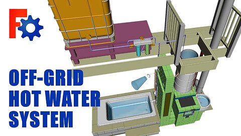 FreeCAD: Off-Grid hot water system