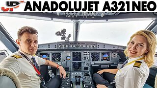 Airbus A321neo Cockpit Anadolujet by Turkish Airlines to Antalya & Paris