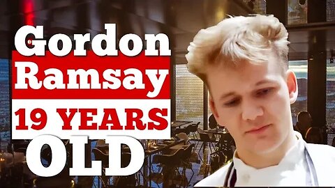 Look At Chubby Cheek 19 Year Old Gordon Ramsay As Apprentice Chef