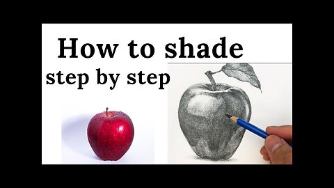 How to shade Apple || step by step for beginners || easy || technique || art #skamalartandcraft