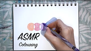 ASMR Quietly Sketching Next to You (No Talking) | Drawing & Colouring with Crayons