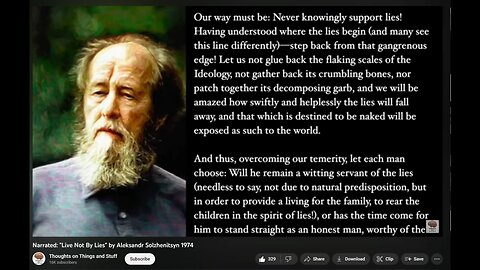 "The day when our thoughts can be read, and our genes altered" (Live Not by Lies)