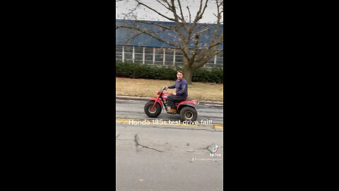 Honda 185s 3 wheeler fail