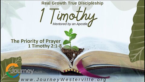 The Priority of Prayer 1 Timothy 2:1-8