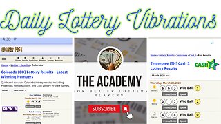 Friday Daily Lottery Vibrations and News 5-31-24