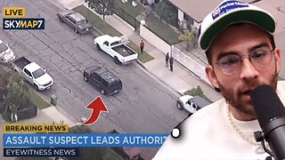 Hasanabi Reacts to Police Chase in Los Angeles | Breaking News