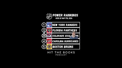 #NHL #PowerRankings #Rangers #Panthers #Avs #Canes #Bruins #HitTheBooks