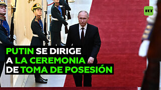 Putin de camino a la ceremonia de toma de posesión