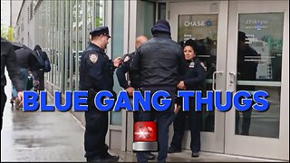 NYPD 84th Precinct tyrants blocking the doors at my bank 🚨