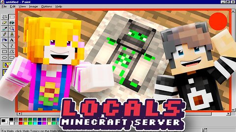 MS Paint but Minecraft - Locals SMP Minecraft Let's Play (Gaming)