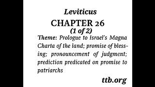 Leviticus Chapter 26 (Bible Study) (1 of 2)