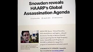 E. Snowden Reveals HAARPA´S Assassination Agenda