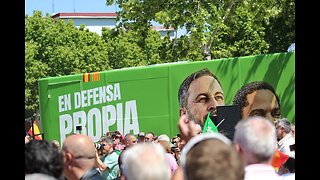 Mitin VOX del 12M en Cornellá con Abascal y Garriga junto a Buxadé e Iván Cánova en defensa propia