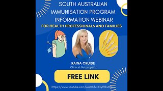 Raina Cruise - South Australian Immunisation Program Information Webinar