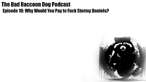 The Bad Raccoon Dog Podcast - Episode 10: Why Would You Pay to Fuck Stormy Daniels?