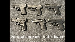 Are single stack 9mm and .380 ACP guns still relevant in the world of compact double stack guns?