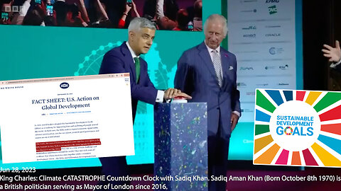 Countdown Clock | "King Charles Helped Turn On a Climate Clock, Counting Down the Seconds to 2030." - June 28th 2023 + White House "U.S. & Leaders Came Together to Recommit to the 2030 Agenda." - White House (9/20/23)