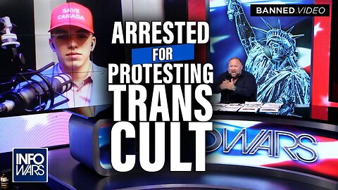 VIDEO: Teen Arrested for Protesting Trans Cult Joins Alex Jones