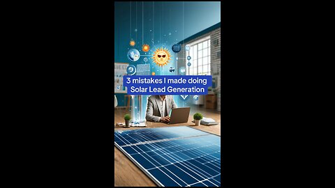 3 Mistakes I made doing Solar Lead Generation