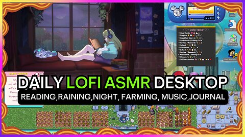 LOFI ASMR Reading Smooth Raining Night Journal May 4, 2024 🟡 Cozy Chill Wholesome
