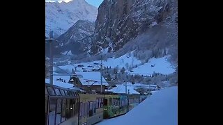 Amazing Swiss train rides in the winter season
