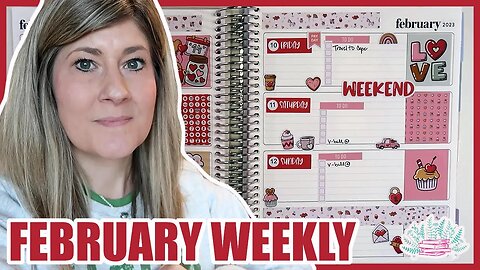 February 2023 Weekly Plan With Me | Erin Condren Horizontal LifePlanner