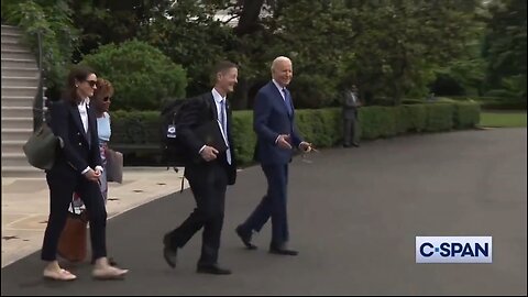 Biden Waddles Away From Reporters Questions