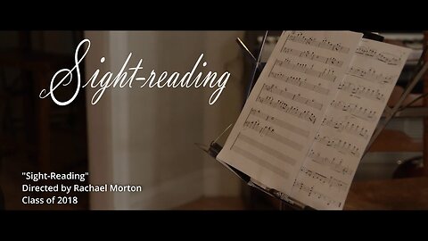 "Sight-Reading" - Rachael Morton | Class of 2018