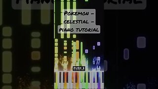 Pokémon - Celestiale - 4K Piano Tutorial - Ed Sheeran #shorts #nocopyrightmusic #edsheeran