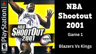 Blazers VS Kings | Season Mode | NBA Shootout 2001 (PS1)