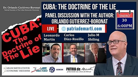 Libro "Cuba: The Doctrine of the Lie" de Orlando Gutiérrez Boronat