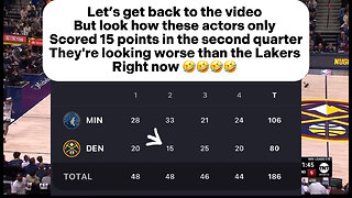 Rigged MINNESOTA TIMBERWOLVES 33-15 SECOND QUARTER VS DENVER NUGGETS GAME 2 ALL I CAN DO IS LAUGH