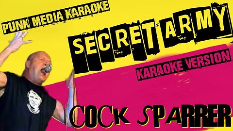 COCK SPARRER ✴ SECRET ARMY ✴ KARAOKE INSTRUMENTAL ✴ PMK