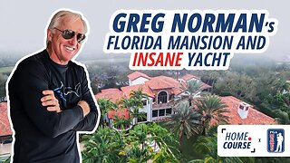 Legendary Golfer Greg Norman's Florida Mansion & Insane Yacht | Home Course w/ PGA Memes