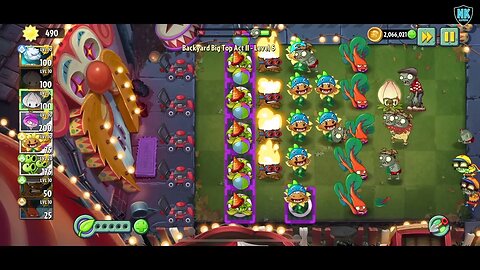 PvZ 2 - Backyard Big Top Act II - Level 6