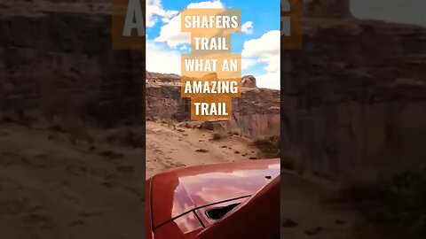 Amazing drive on Shafers Trail Canyon Lands National Park.