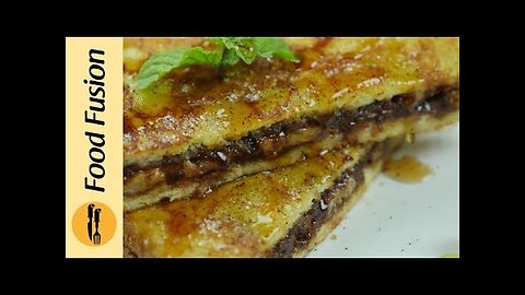 French Toast Rools & Nutella Stuffed French toast breakfast special recipe by Food Fussion