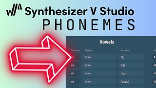 SYNTH V PHONEMES CHEAT SHEET Dreamtonics Synthesizer V