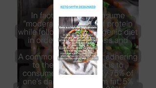 Busted Keto Myth of the Day - Keto is a high-fat, high-protein diet.