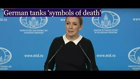 Symbols of death the German tanks, Russian Foreign Ministry says