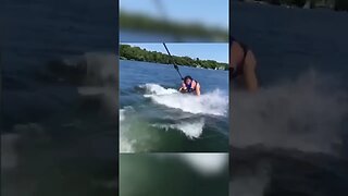 She wasn't ready for wakeboard