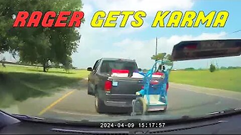 BEST OF ROAD RAGE | Man Tries to RAM Another Car but Ends Up Crashing Head-on with a Barrier