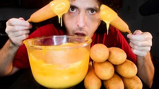 ASMR CHEESY CORN DOGS Mukbang *NO TALKING MESSY Eating Sounds * | Nomnomsammieboy