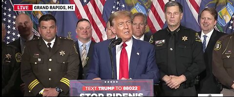 President Donald Trump Gives Remarks on Biden's Border Bloodbath in Grand Rapids, Michigan on 4/2/24