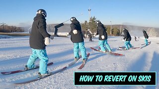 How To Revert (Flatground Spin) On Skis!!