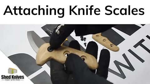 How to attach knife scales on 2023 Shed Knives models #shedknives