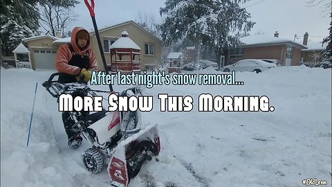 More Snow This Morning.. | Snow Removal • Toro Snowmaster • Carhartt