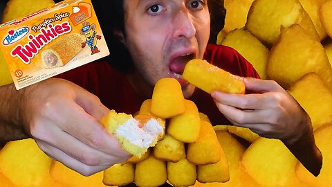 PUMPKIN SPICE TWINKIE FEAST * LIMITED HALLOWEEN EDITION * ASMR NO TALKING | NOMNOMSAMMIEBOY